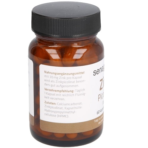Senagold Zink Picolinat Kapseln 30 mg - 1 x 60 St. Senagold Zink Picolinat Kapseln 30 mg - 1 x 60 St.