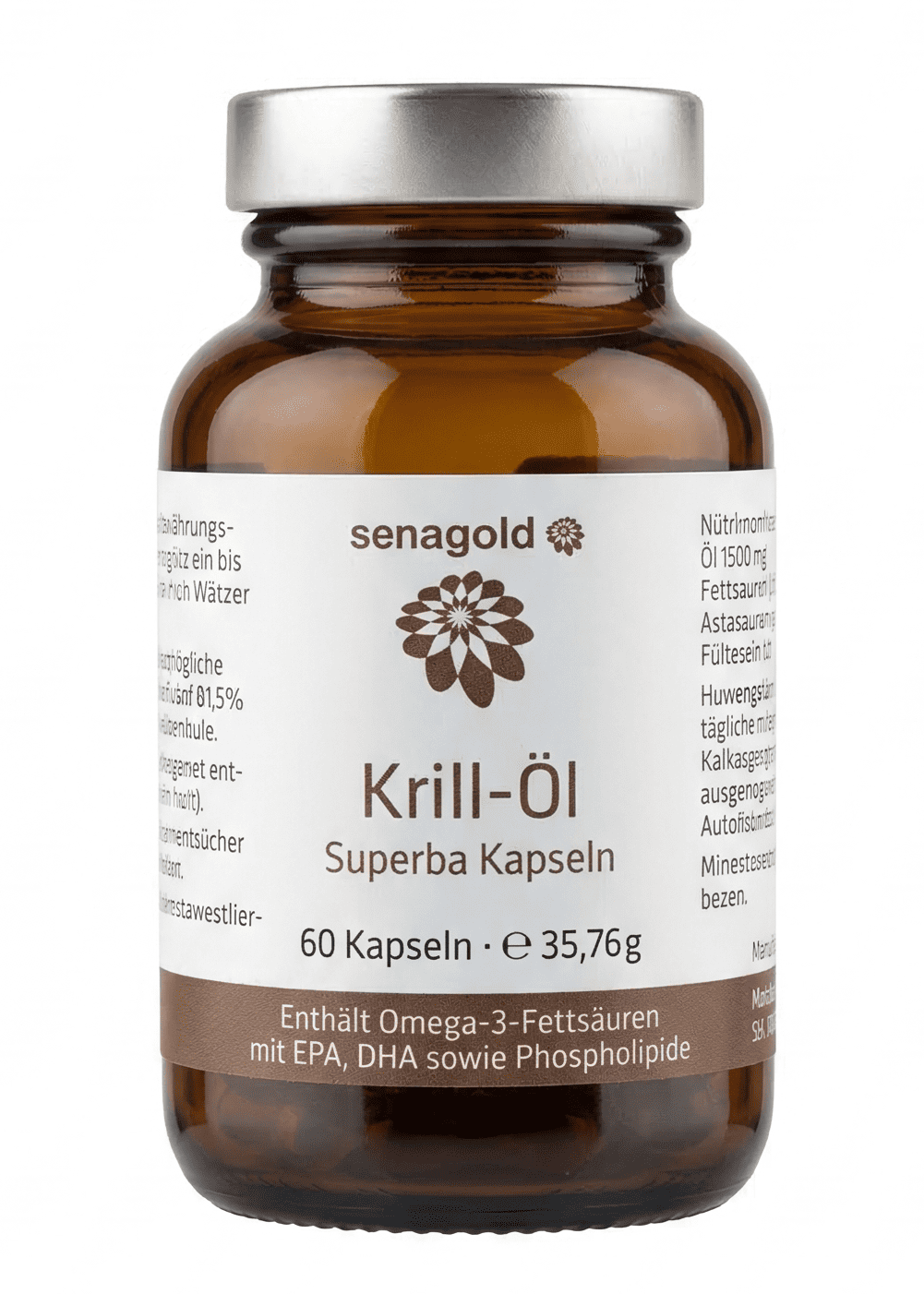 Senagold Krillöl Kapseln 500 mg 60 KAP + Astaxanthin 
