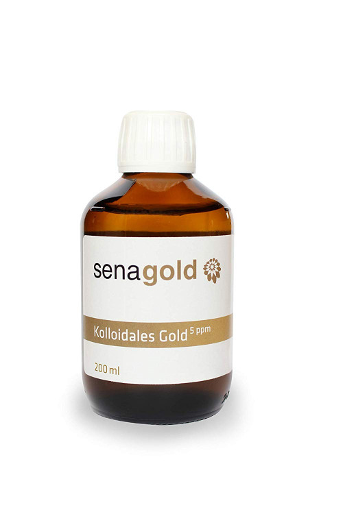 Kolloidales Gold 5 ppm (Goldwasser mit Goldkolloid-Anteil 5 ppm) - Senagold Kolloidales Gold 5 ppm (Goldwasser mit Goldkolloid-Anteil 5 ppm) - Senagold