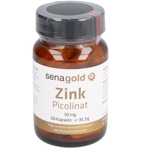 Senagold Zink Picolinat Kapseln 30 mg - 1 x 60 St. Senagold Zink Picolinat Kapseln 30 mg - 1 x 60 St.