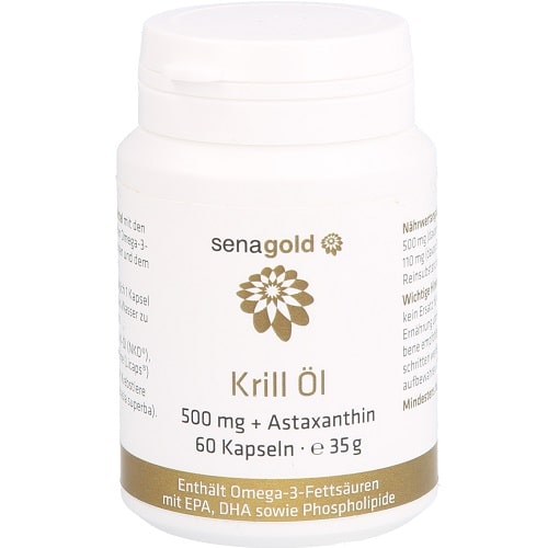Senagold Krillöl Kapseln 500 mg + Astaxanthin Kapseln Senagold Krillöl Kapseln 500 mg + Astaxanthin Kapseln