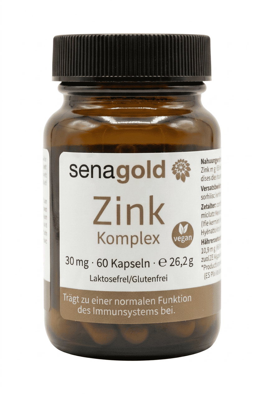 Senagold Zink Komplex Kapseln 30 mg - 1 x 60 St. Senagold Zink Komplex Kapseln 30 mg - 1 x 60 St.